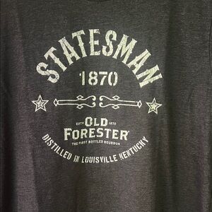 Bourbon 🥃 lovers Gray Statesman Old Forester 1870 T-Shirt